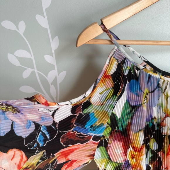 Flower Print Cold Shoulder Spence Blouse in size US L - Picture 3 of 7